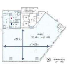 基準階(3～10F)