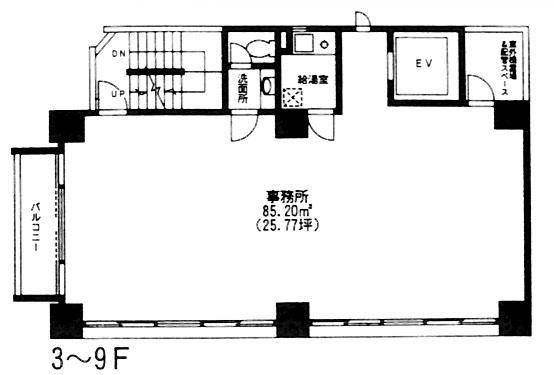 基準階(3～9F)
