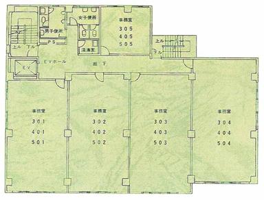 基準階(3〜5F)