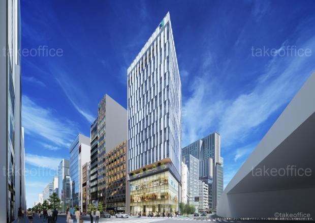 （仮称）銀座８丁目９−１１、１２開発計画 外観写真