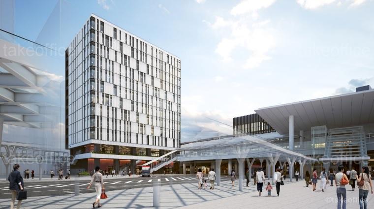 （仮称）ＪＲ新潟駅万代口東地区開発（オフィス棟） 外観写真